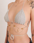 Jcamcrystals chain bralette - Size Small/Medium