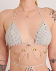 Jcamcrystals chain bralette - Size Small/Medium